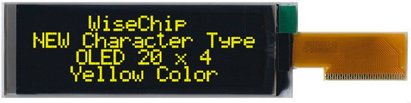 20x4_Character_OLED_Display_Module_Yellow